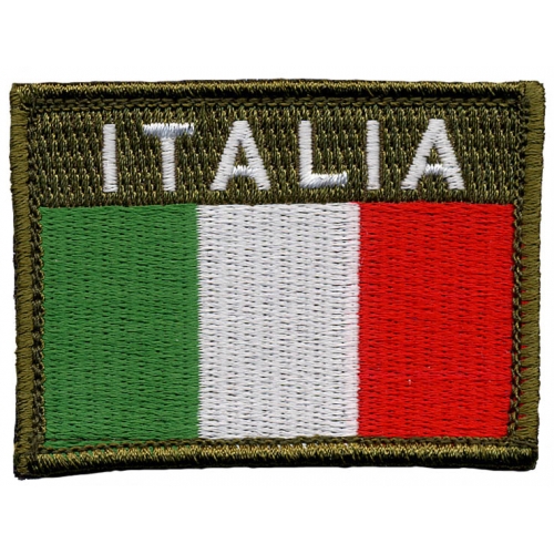 Bandiera Italia velcro Distintivi ricamati