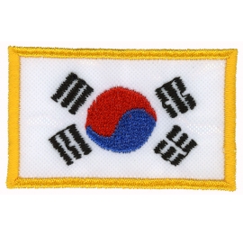 Patch Bandiera Corea Bandiere ricamate