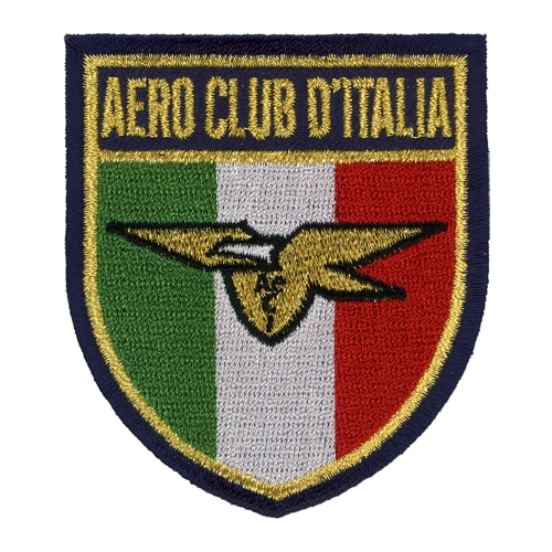Patch ricamo Aero Club d' Italia Distintivi ricamati