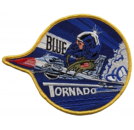 Patch ricamo Gardaland Blu Tornado Distintivi ricamati