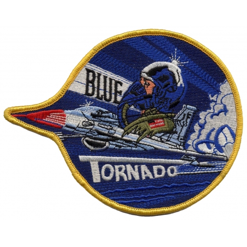 Patch ricamo Gardaland Blu Tornado Distintivi ricamati