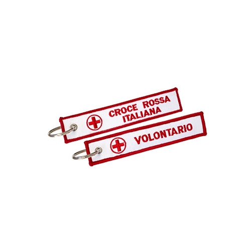 Portachiavi Croce Rossa Italiana Volontario Portachiavi ricamati
