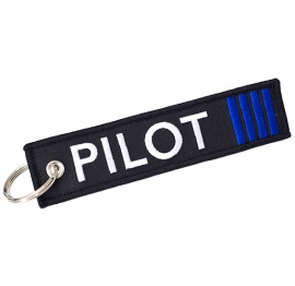 Portachiavi Pilota Comandante nero blu Portachiavi Pilot