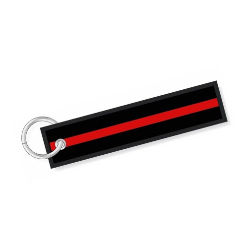 Portachiavi Stripe nero rosso Portachiavi personalizzati