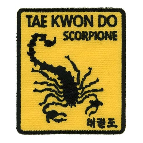 Tae Kwon Do Scorpione Distintivi ricamati