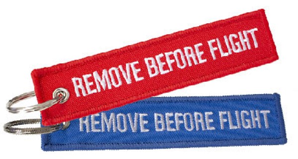 Portachiavi Remove Before Flight