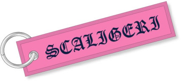 Portachiavi Ricamati Scaligeri Verona rosa