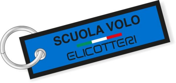 Portachiavi ricamato Scuola di Volo