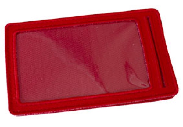 Portabadge velcro rosso