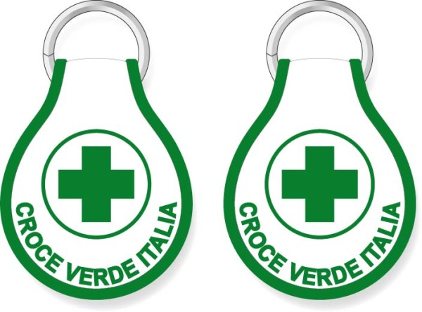 Portachiavi Croce Verde Italia