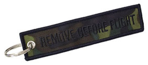 Portachiavi Remove Before Flight mimetico
