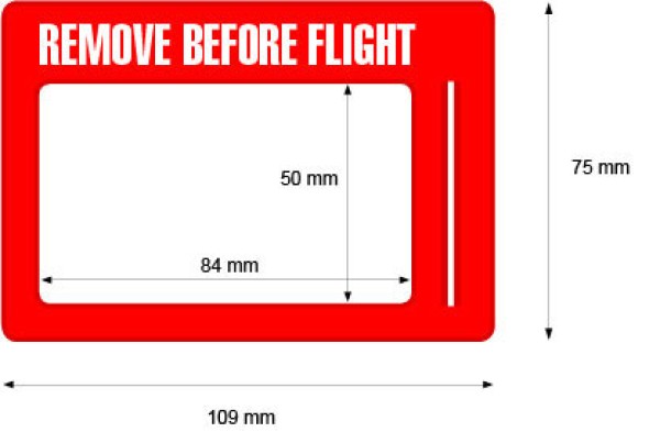 Portabadge Personalizzato Remove Before Flight