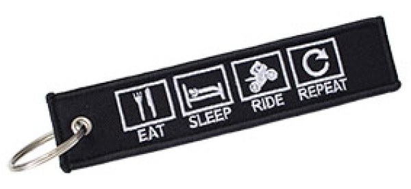 Portachiavi Eat Sleep Ride Repeat