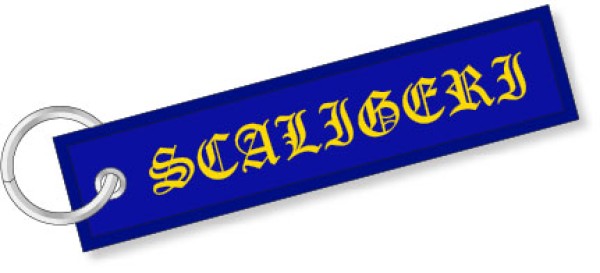 Portachiavi Ricamati Scaligeri Verona blu royal