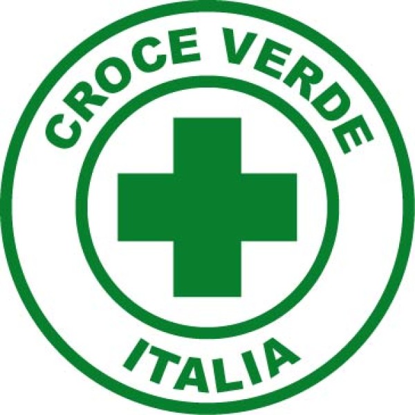 Patch ricamata Croce verde Italia