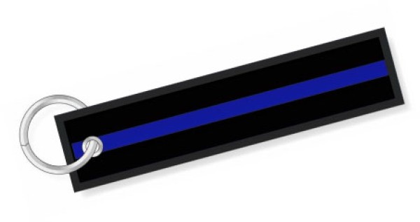 Portachiavi Stripe nero blu