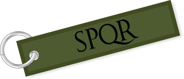 Portachiavi militari Spqr