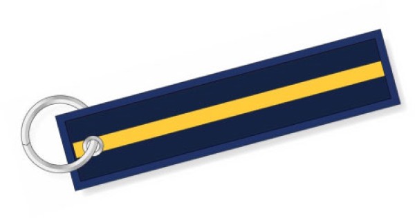 Portachiavi Stripe blu giallo