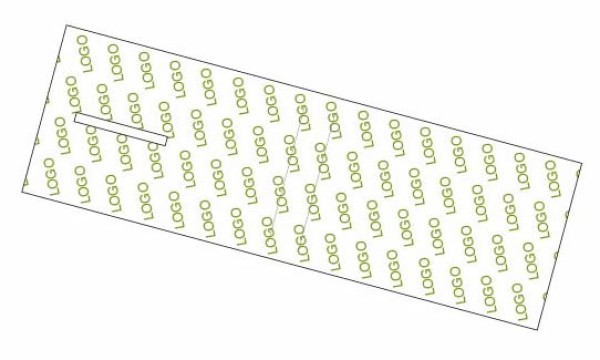 Cartoncino personalizzato portachiavi Logo