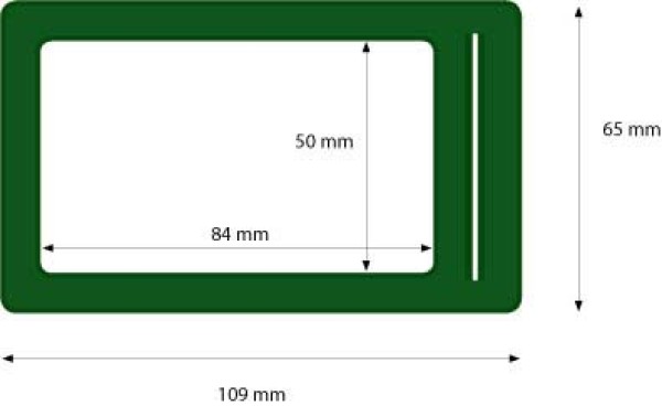 Portabadge verde scuro