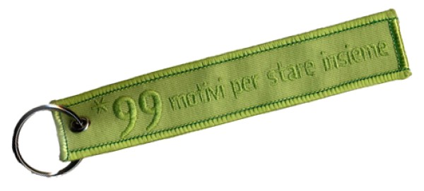 Portachiavi stoffa personalizzati