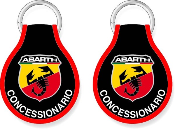 Portachiavi ricamato Fiat Abarth