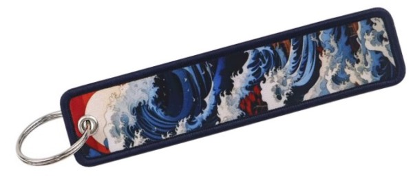 Portachiavi decorato Onda mare
