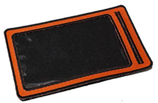 Portabadge arancione e nero