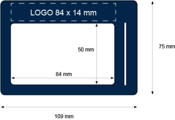 Portabadge Personalizzato blu