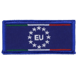 Bandiera Europa Italia Distintivi ricamati
