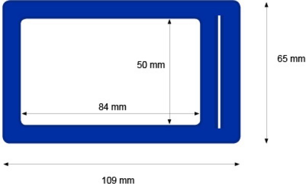 Portabadge blu Pantone 286C