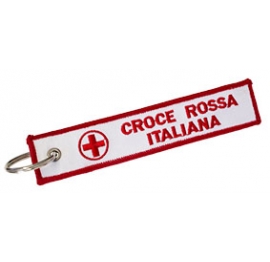 Croce Rossa Italiana Portachiavi ricamati