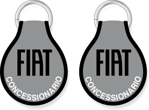 Portachiavi tessuto Fiat