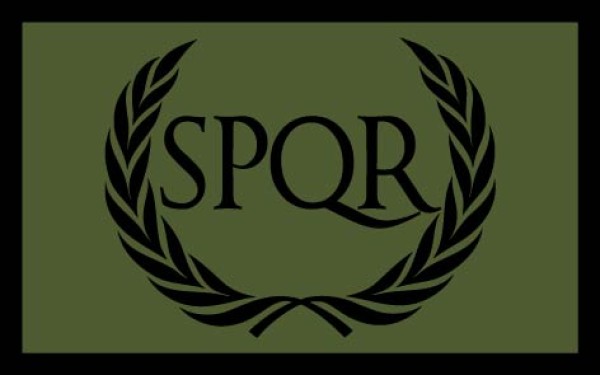 Patch militari ricamate Spqr Alloro