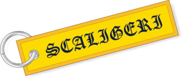 Portachiavi Ricamati Scaligeri Verona giallo