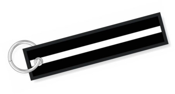 Portachiavi Stripe nero bianco 