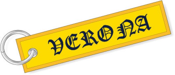 Portachiavi Verona giallo blu