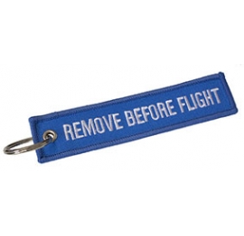 Portachiavi Remove Before Flight blu chiaro bianco Portachiavi Remove Before Flight