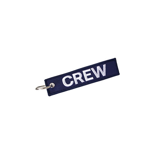 Portachiavi Ricamato Crew blu scuro Portachiavi Crew