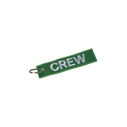 Portachiavi Ricamato Crew verde Portachiavi Crew