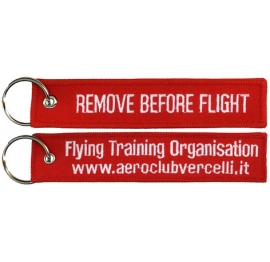 Remove Before Flight - Aeroclub Vercelli Portachiavi ricamati